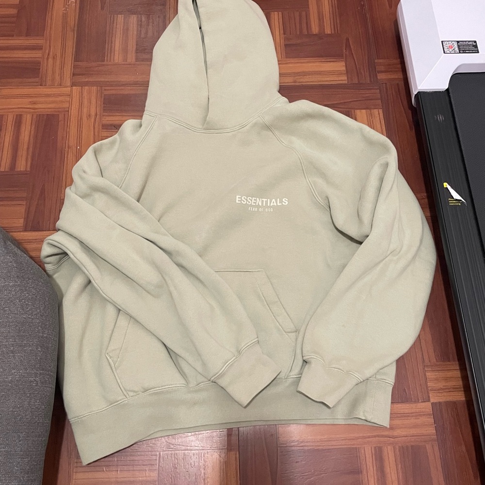 Essentials Fear of God Green Sweatshirt Hoodie Casual Pullover
